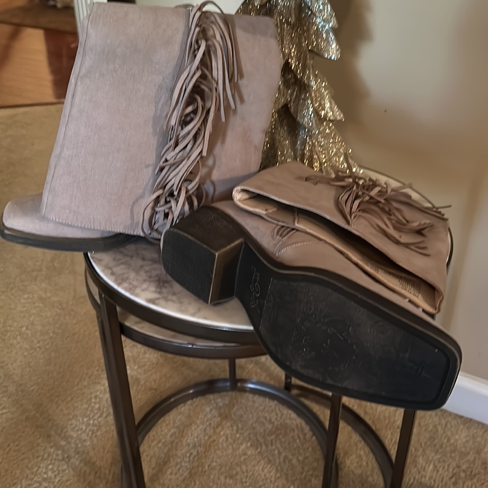 Brand New SO tan boots with Fringe 8.5 - Picture 5 of 6